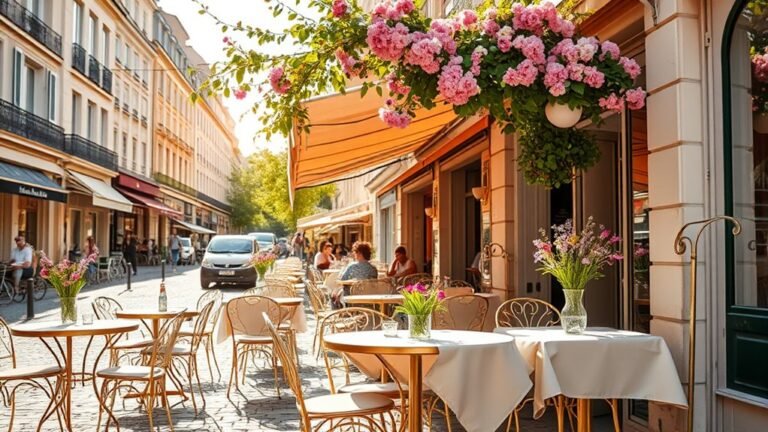 parisian outdoor cafe aesthetics
