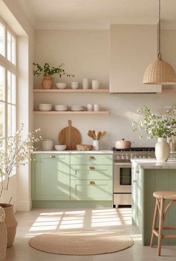 pastel accents for boho