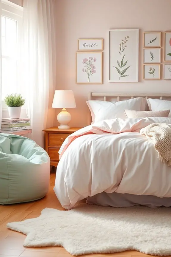 pastel bedroom transformation ideas