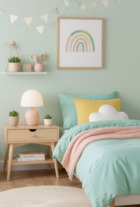 pastel colors create cheerfulness