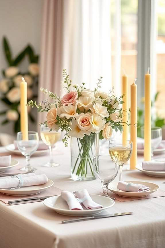 pastel dining elegance achieved