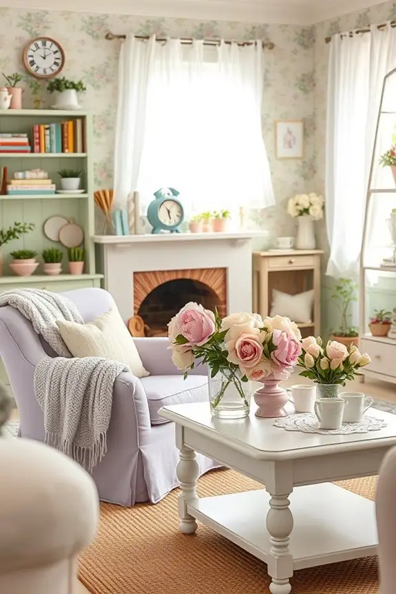 pastel furniture and artwork