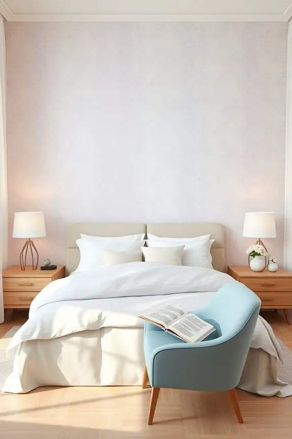 pastel hues for serenity