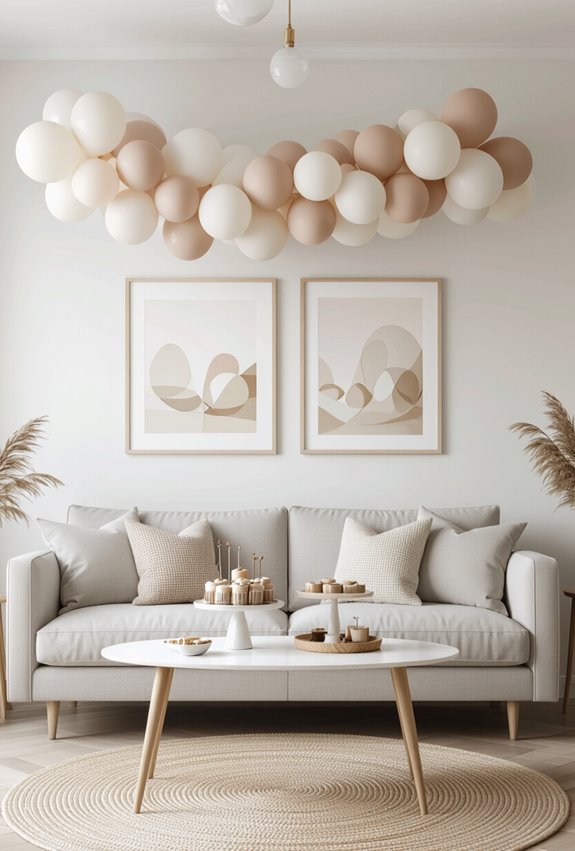 pastel ombre balloon garland