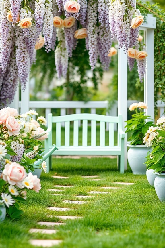 pastel paradise garden decor