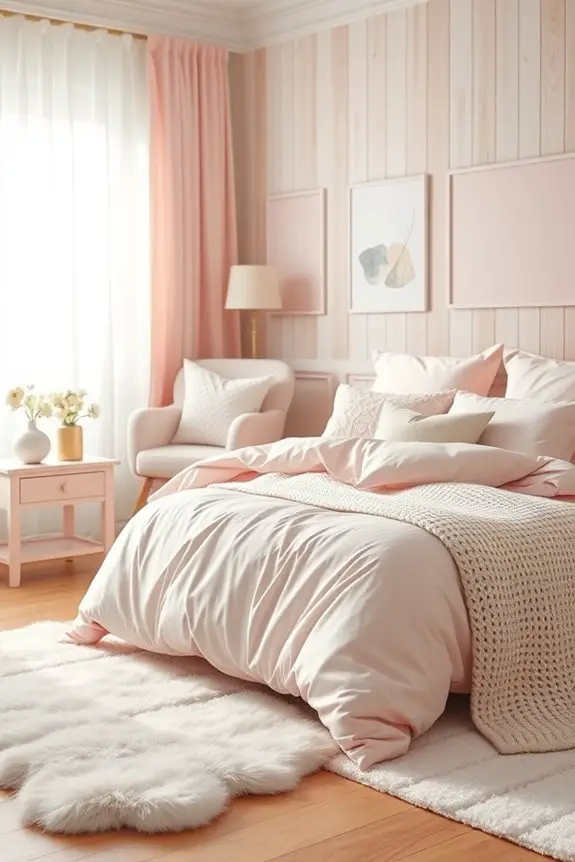 pastel pink bedding elegance