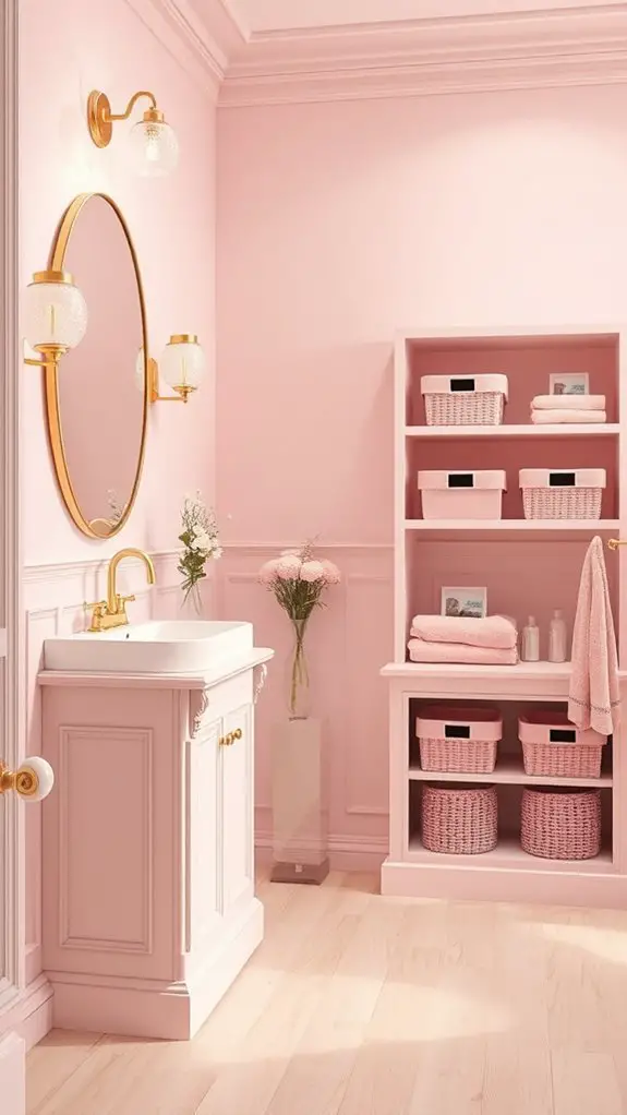 pastel pink organizational solution