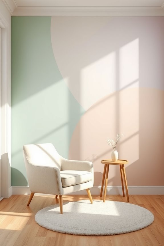 pastel shades create serenity