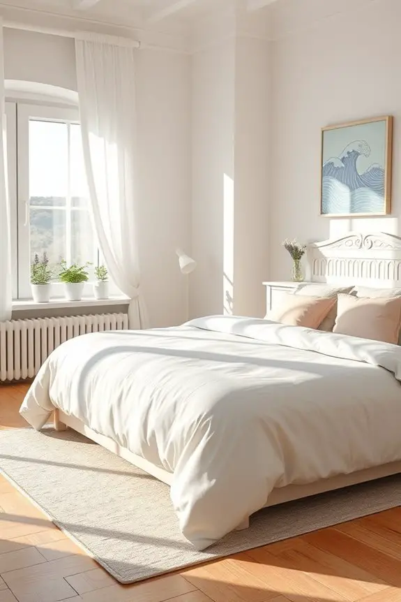 pastel tranquility in bedroom