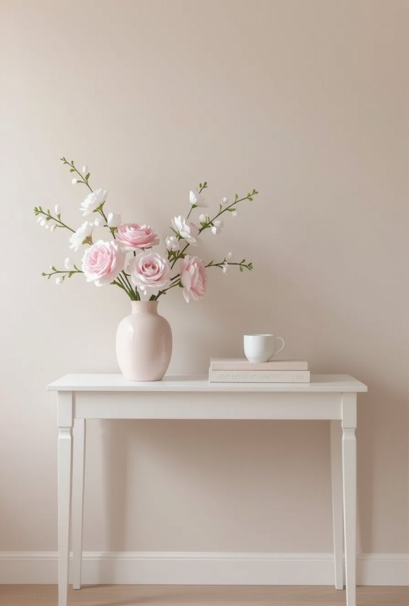 pastels balanced with metallics