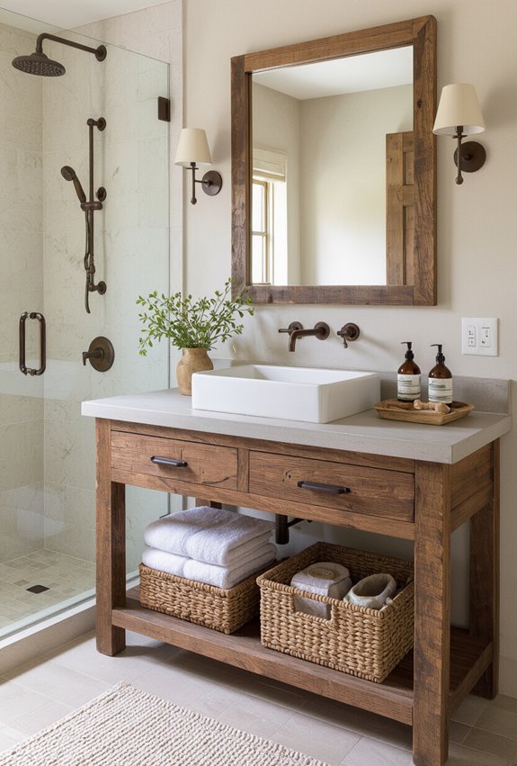 patinaed metals enhance rustic aesthetics