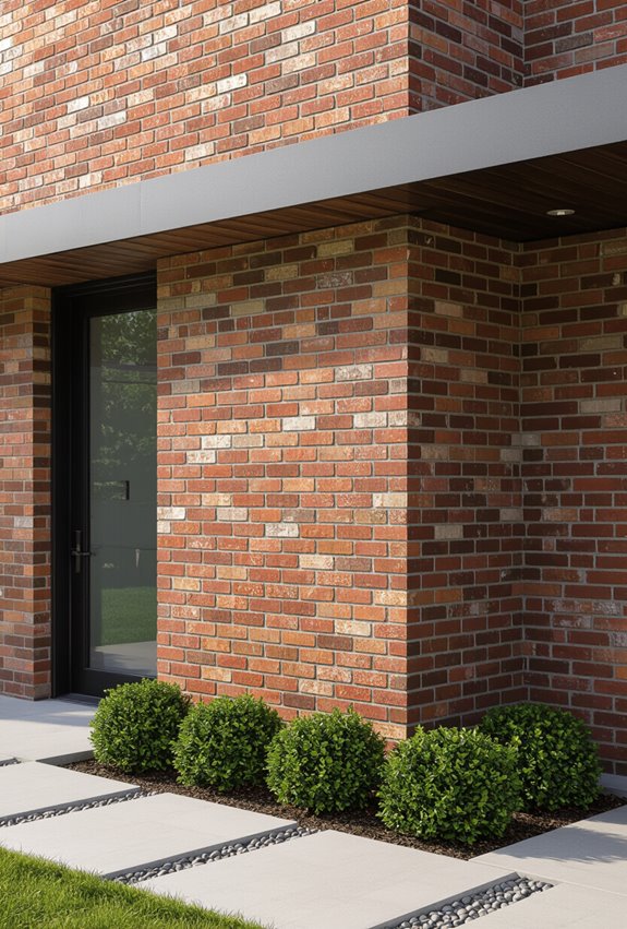 patinated coastal historic brickwork