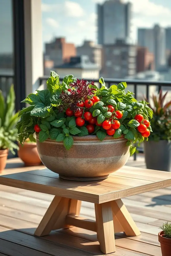 patio table garden oasis