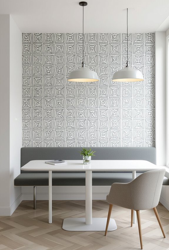 patterned durable walls conceal wear
