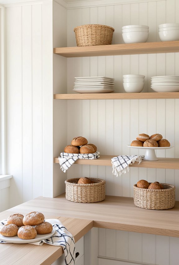 patterned wainscoting with panels