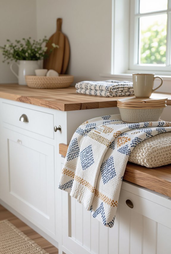 patterned washable textiles for cottage