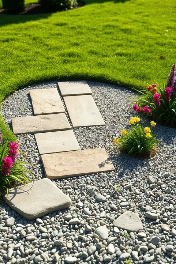 paver installation on gravel
