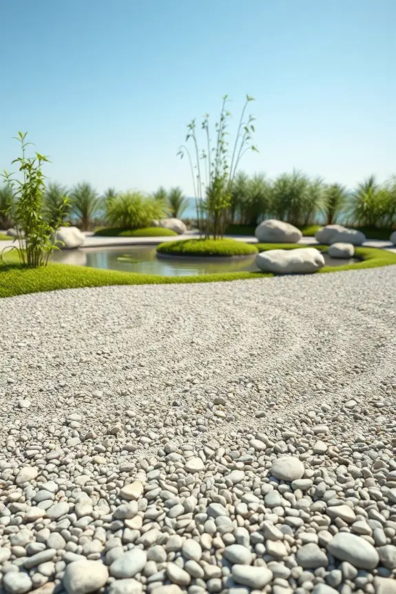 peaceful minimalist outdoor space