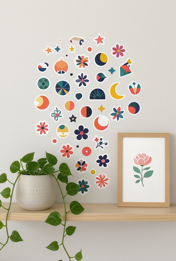 peel and stick motivational decor