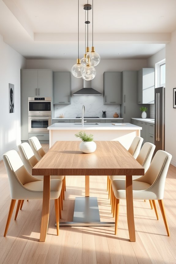 pendant lighting dining installation