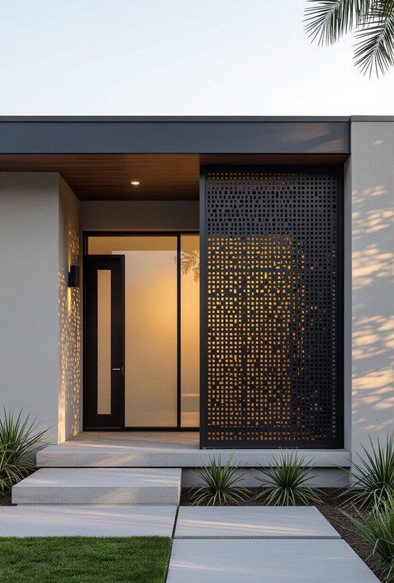 perforated panels soften sightlines