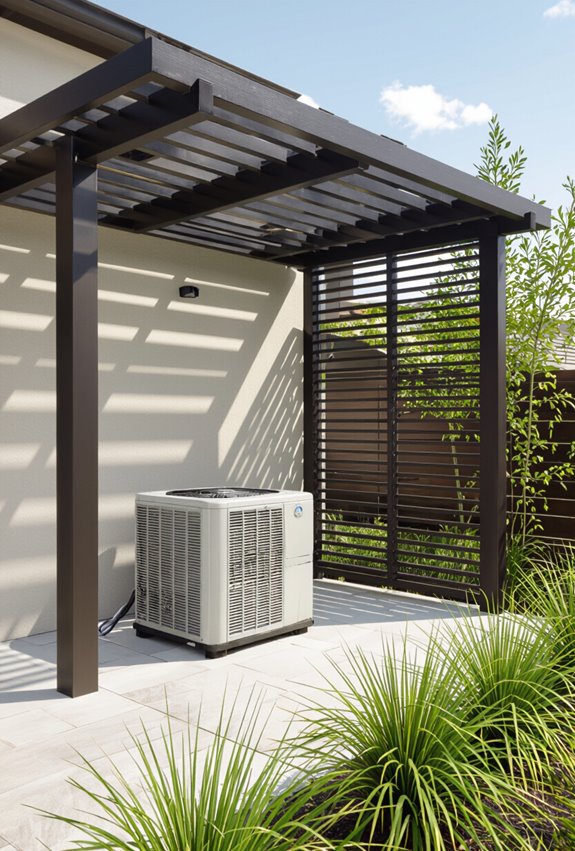 pergola style ventilated ac shelter