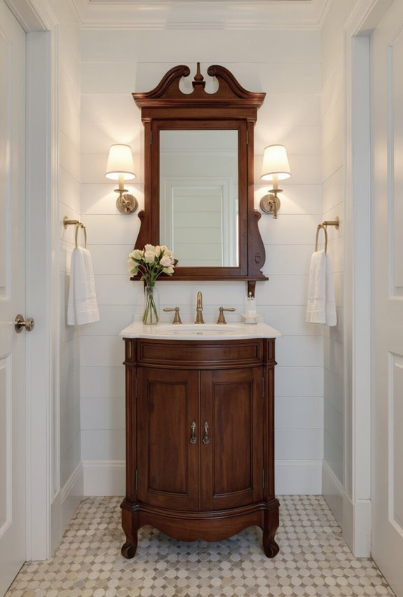 period authentic vanity plumbing upgrades