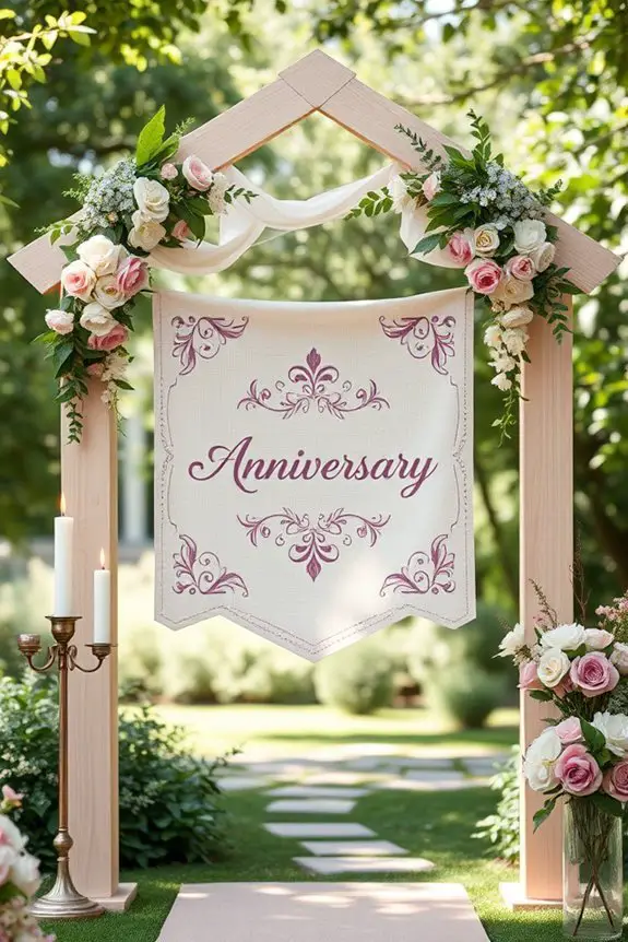 personalized anniversary celebration banners