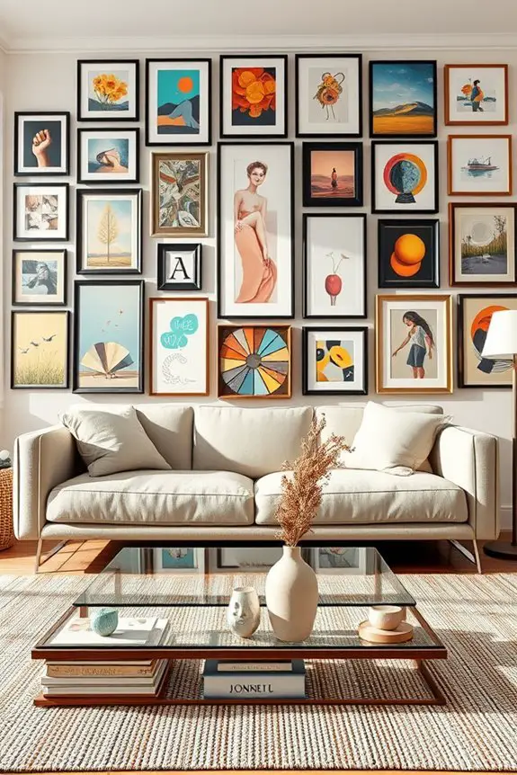 personalized art display ideas
