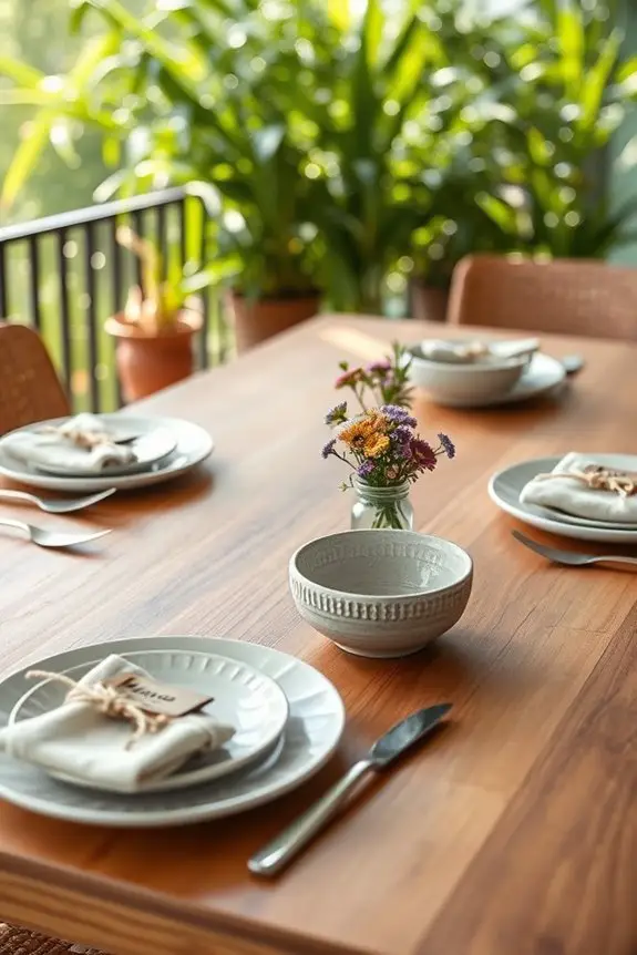 personalized balcony dining experience