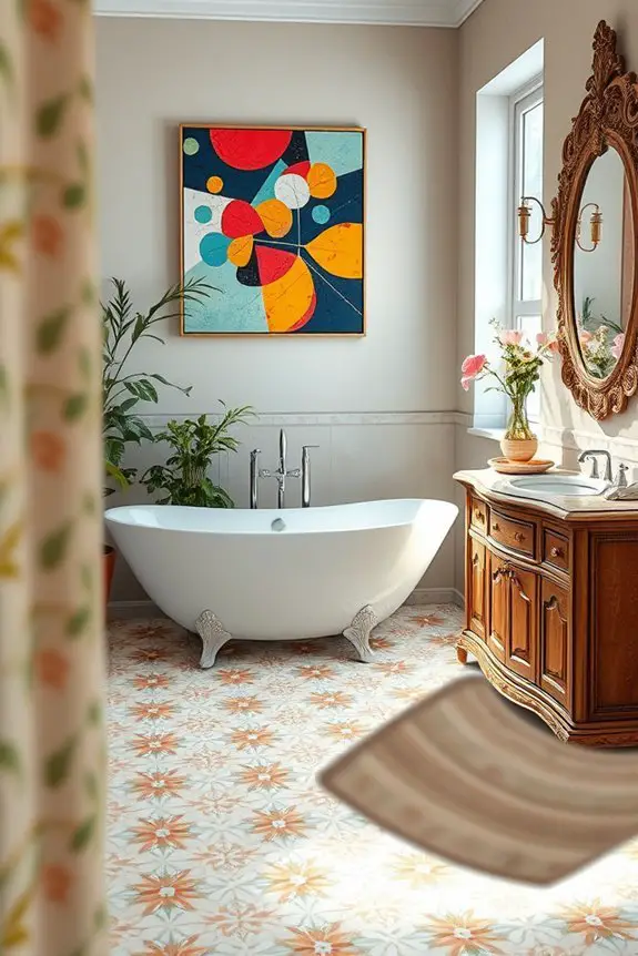personalized bathroom artwork ideas