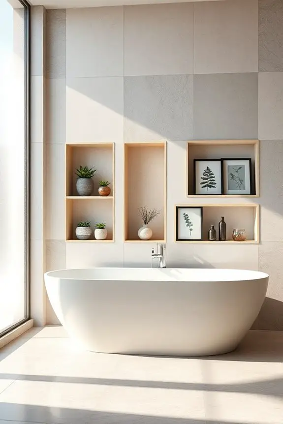 personalized bathroom niche displays