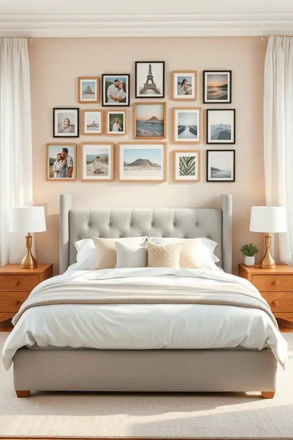 personalized bedroom photo collages