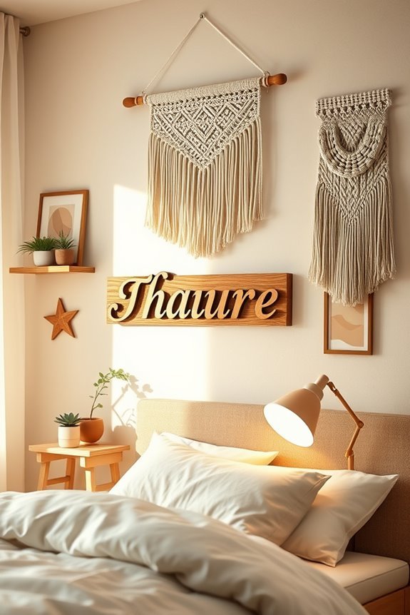 personalized bedside decor signs