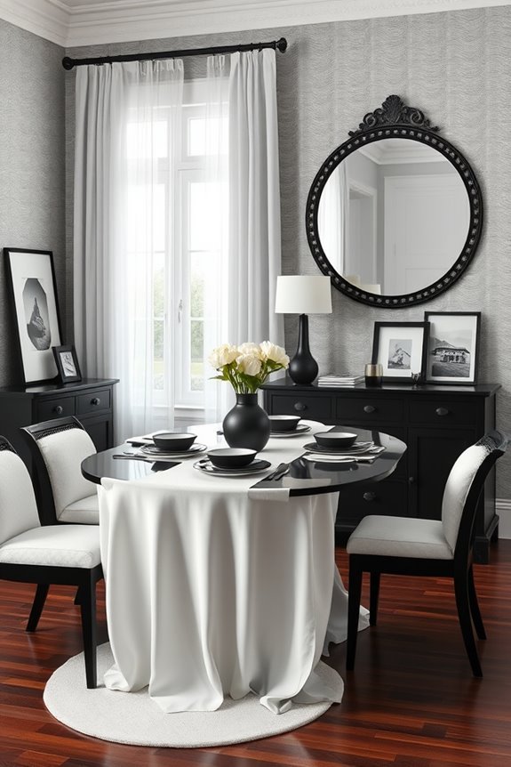 personalized black and white decor