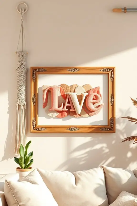 personalized boho name art