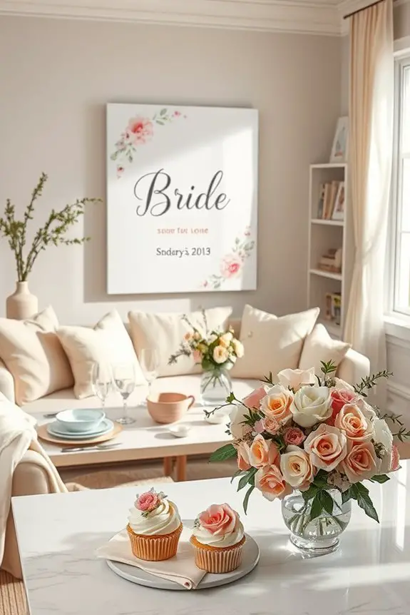 personalized bridal shower art