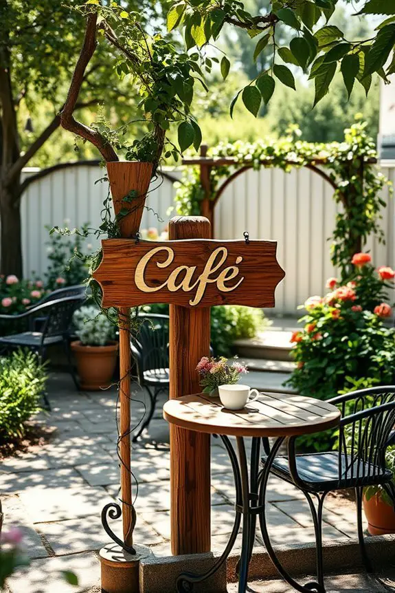 personalized cafe sign design