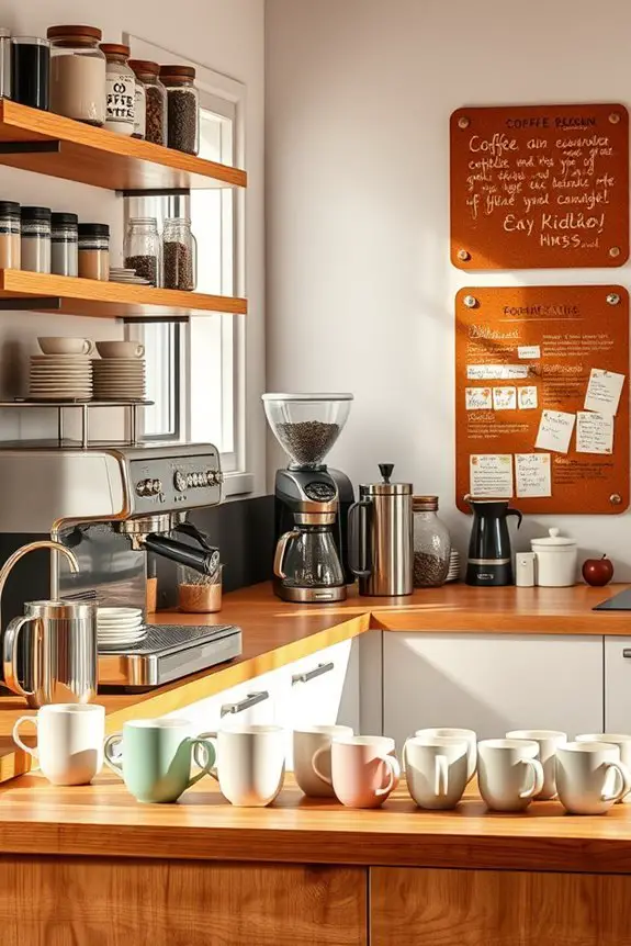 personalized coffee bar decor