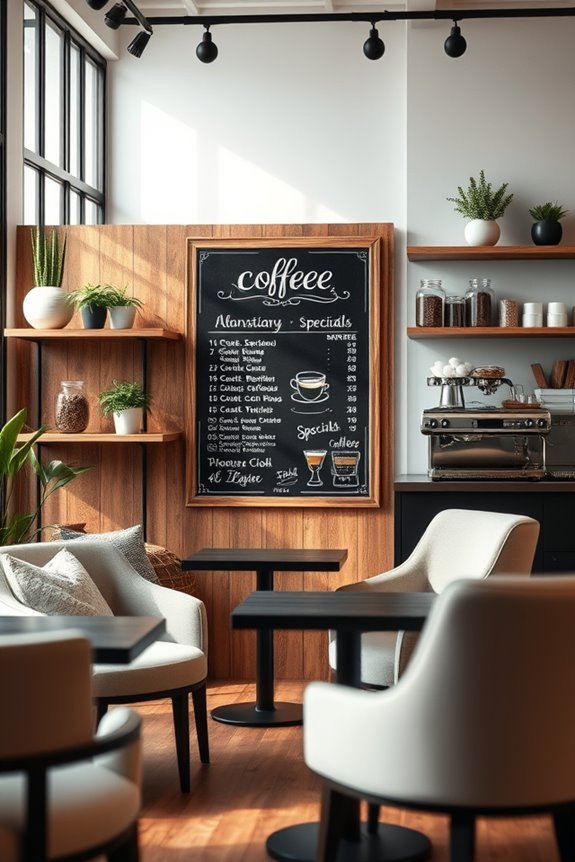 personalized coffee shop menus