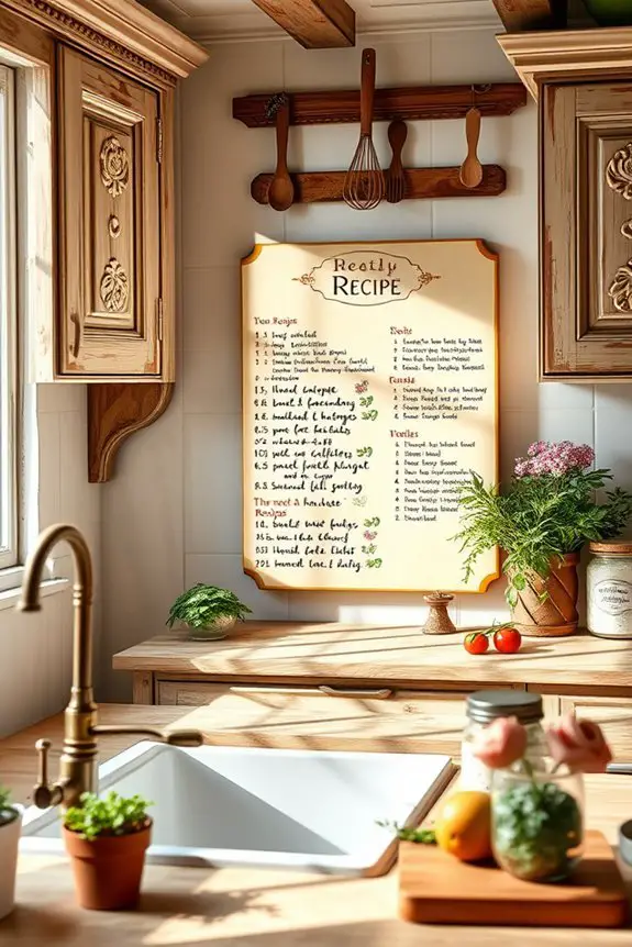 personalized culinary memory board