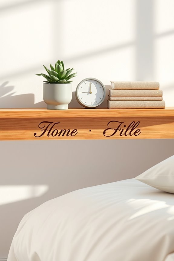 personalized decorative name shelves