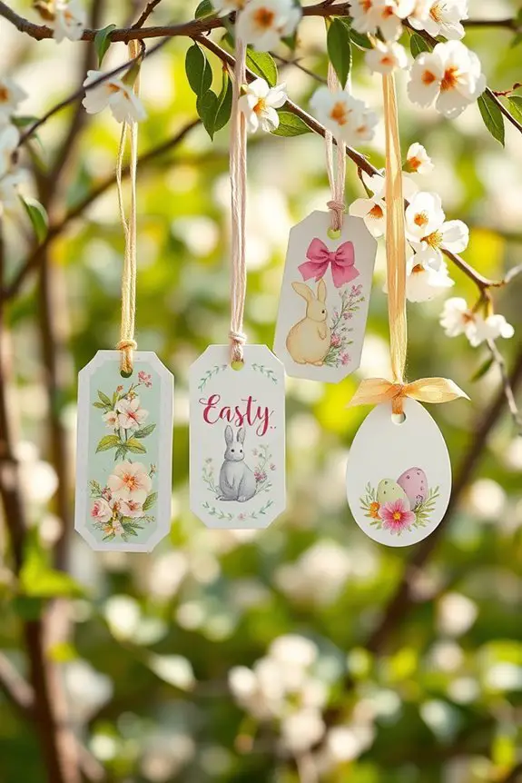 personalized easter greeting tags