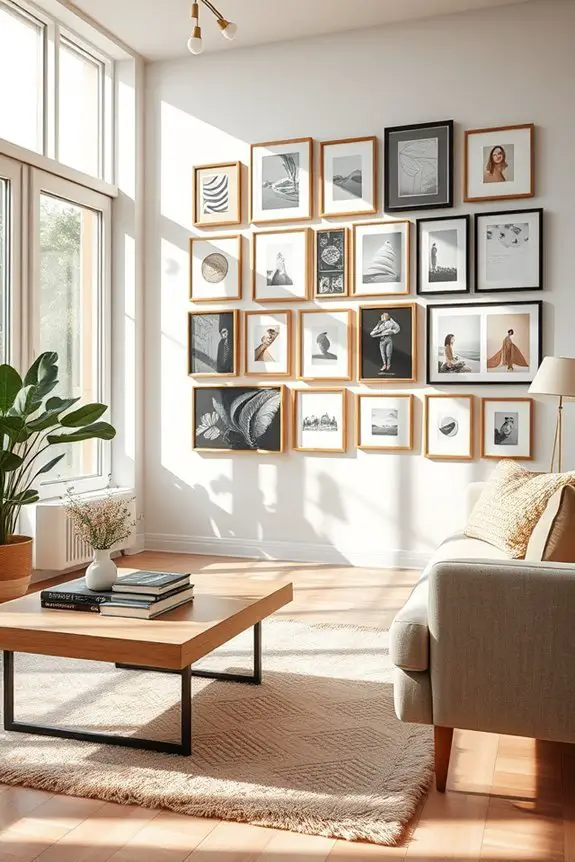 personalized eclectic gallery wall