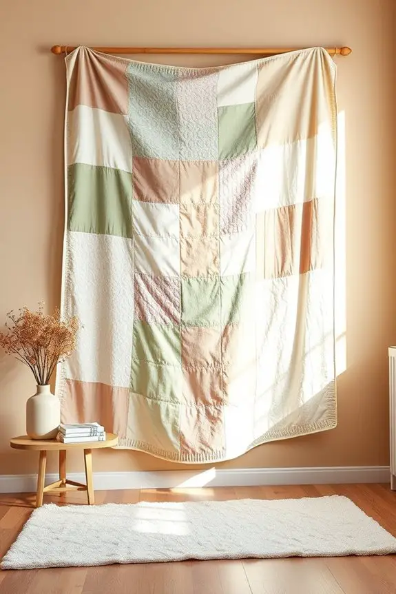 personalized fabric quilt wall hanging