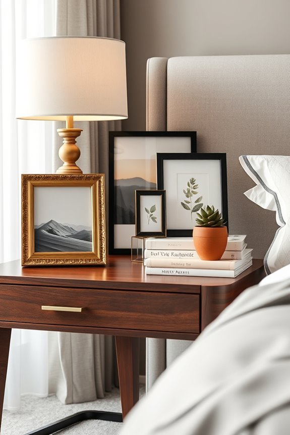 personalized framed bedside decor