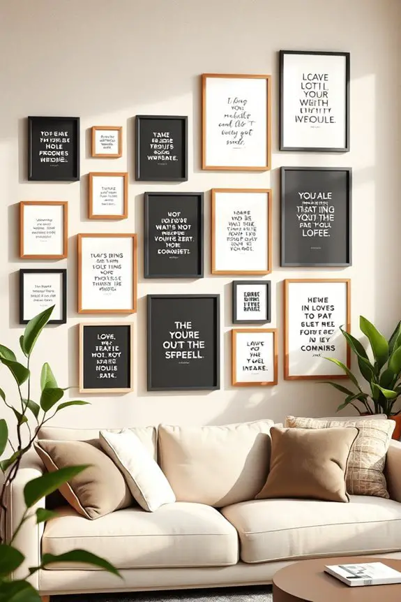 personalized framed quote art
