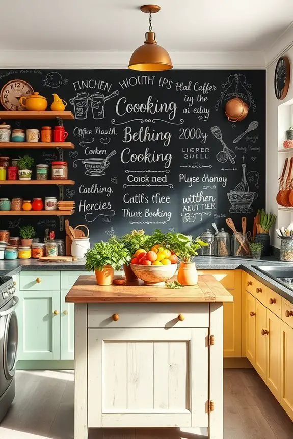 personalized fun chalkboard walls