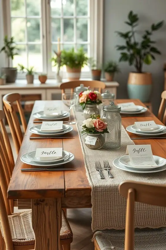 personalized handmade place cards