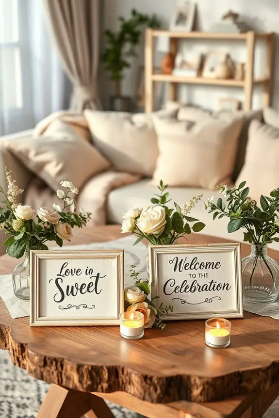 personalized handwritten signage